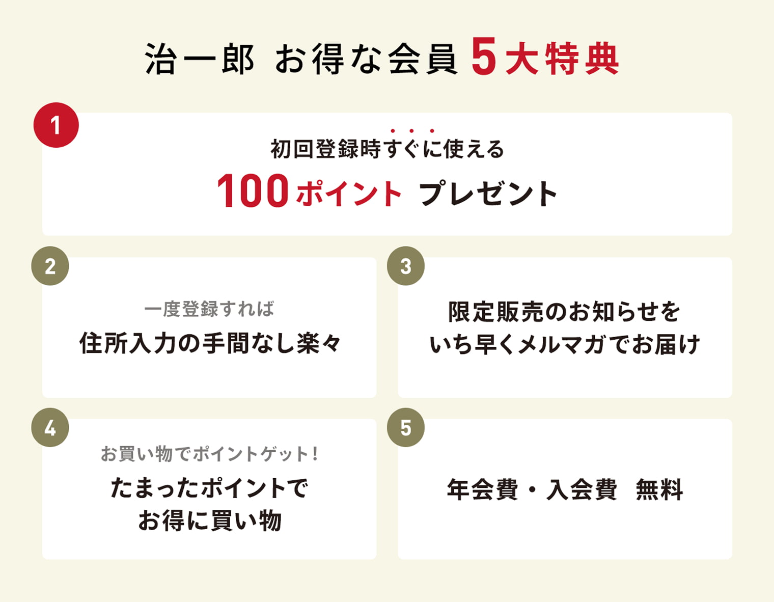 会員特典